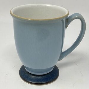 Denby Blue Jetty (retired) Stoneware Footed Coffee Mug (5 available $25 EACH)